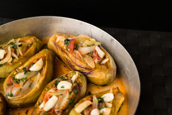 imam bayildi / Turkish traditional eggplant