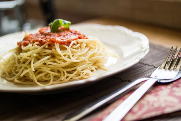 Espaguetis Boloñesa / Comida italiana —  Fotos de Stock