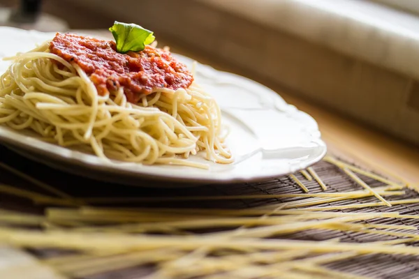 Espaguetis Boloñesa / Comida italiana — Foto de Stock