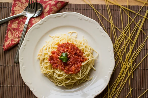 Espaguetis Boloñesa / Comida italiana — Foto de Stock
