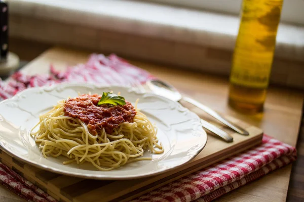 Espaguetis Boloñesa / Comida italiana — Foto de Stock