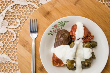 Yoğurt ile Türk Dolma.