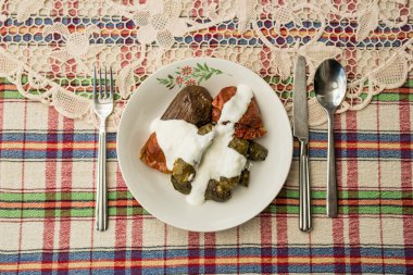 Yoğurt ile Türk Dolma.