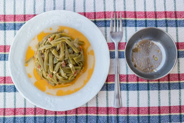 Turkish Traditional Green Beans / Zeytinyagli Fasulye — Stock Photo, Image