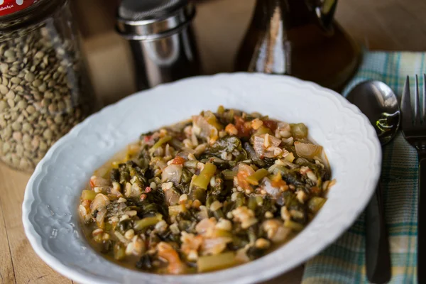 Comida tradicional turca Purslane / Semizotu . — Fotografia de Stock