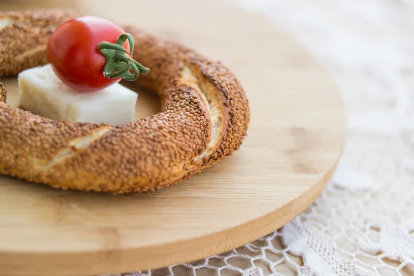 Simit / Bagel turco . — Foto Stock