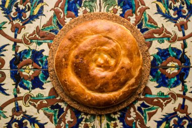 Türk ekmek Kete Osmanlı desen yüzeyi.