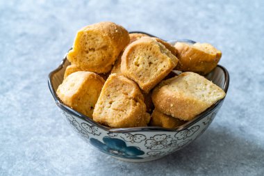 Ankara, beypazari geleneksel Türk Atıştırmalıkları Beypazari Kurusu 'nu kurutuyor ve rusluyor. Yemek ve Servis İçin Hazır.