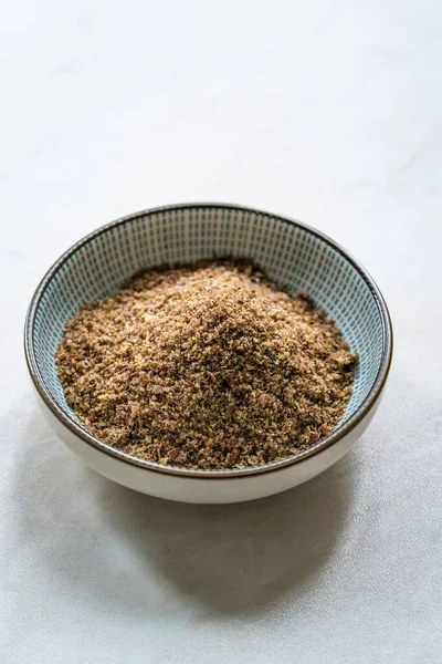 Flax Seed Powder Linseed Linum Usitatissimum Ready Use — Stock Photo, Image