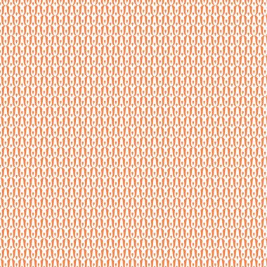 Tekstil ve tasarım için beyaz arkaplanda turuncu tekrarlanan desen