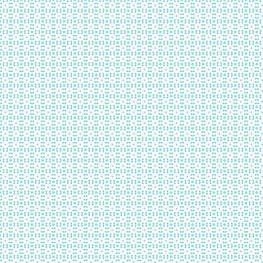 Beyaz zemin üzerinde açık mavi geometrik şekillerden oluşan hassas ve çetrefilli bir desen kumaş veya duvar kağıdı tasarımı için mükemmel.