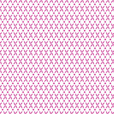 Bu resim, beyaz arkaplanda pembe renkli geometrik şekillerle tekrarlayan soyut bir desen içerir. Kusursuz desen grafik tasarım projeleri için idealdir.
