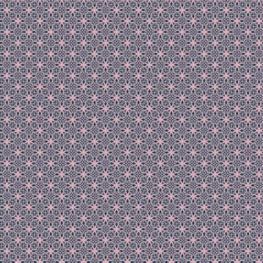 Pembe yıldızlı ve siyah üçgen şekilli tekrarlanan geometrik desen karmaşık bir dizayn. Desen arka plan dokuları ve baskılar için mükemmeldir.