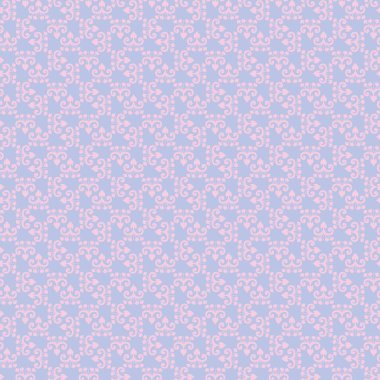 Duvar kağıdı tekstili veya dekoratif bir proje için uygun pembe çiçekli desen dizaynı içeren narin açık mavi arkaplan