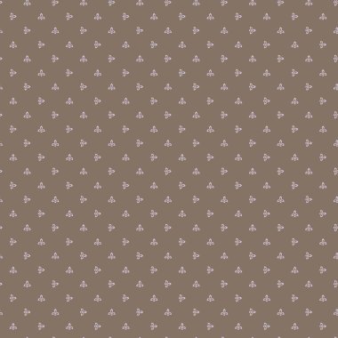This is a repeating pattern that features a small abstract floral design arranged closely together creating an elegant textured background suitable for various design projects and applications