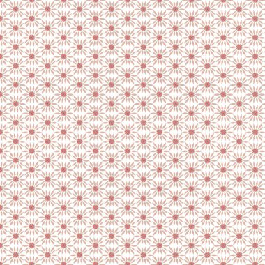 Beyaz arka planda tekrarlanan pembe çiçek deseni