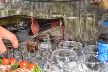 Restoranda açık büfe tablo