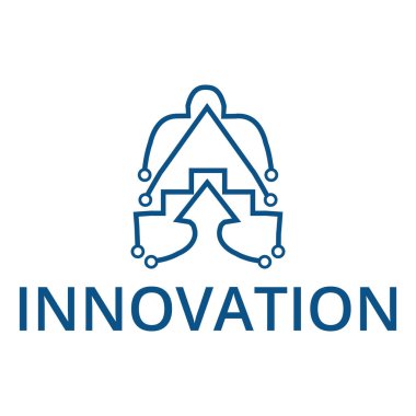 Devre benzeri bağlantılar ve çizgiler tarafından oluşturulan soyut teknoloji karakteri.