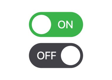 Açılıp kapanan düğmeler hisse senedi çizimi. Yeşil 