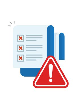 Uygunluk listesindeki hata simgesi çizimi