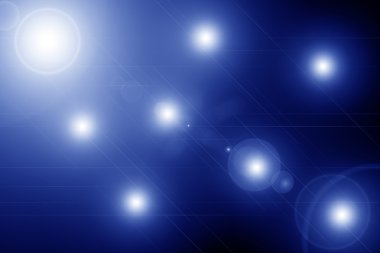 Dijital lens flare siyah arka plan yatay çerçeve sıcak ve soyut arka planda