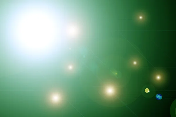 Dijital lens flare siyah arka plan yatay çerçeve sıcak ve soyut arka planda