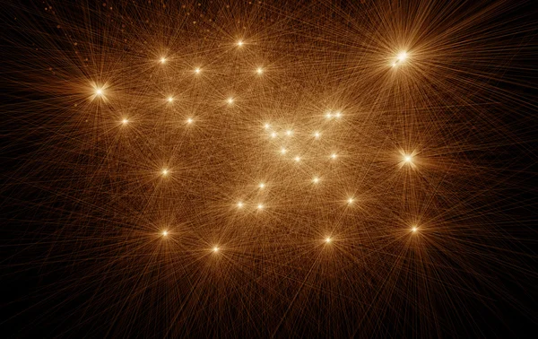 Dijital lens flare siyah arka plan yatay çerçeve sıcak ve soyut arka planda