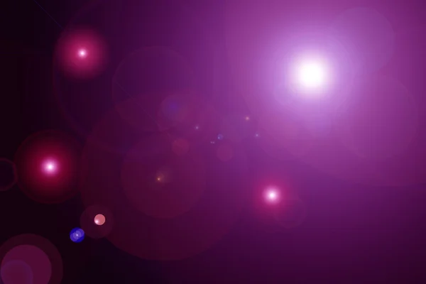 Dijital lens flare siyah arka plan yatay çerçeve sıcak ve soyut arka planda