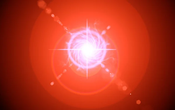 Dijital lens flare siyah arka plan yatay çerçeve sıcak ve soyut arka planda