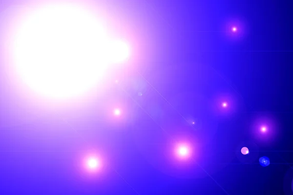 Dijital lens flare siyah arka plan yatay çerçeve sıcak ve soyut arka planda