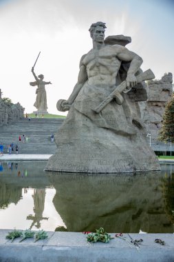 Mamaev kurgan. Kahraman şehir Volgograd, Rusya Federasyonu.