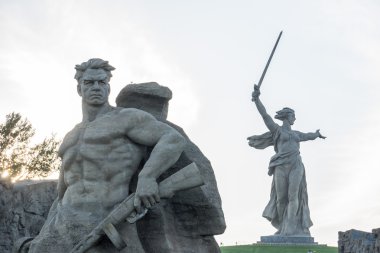 Mamaev kurgan. Kahraman şehir Volgograd, Rusya Federasyonu.