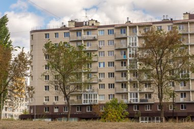 Modern büyük bir şehirde bina konut