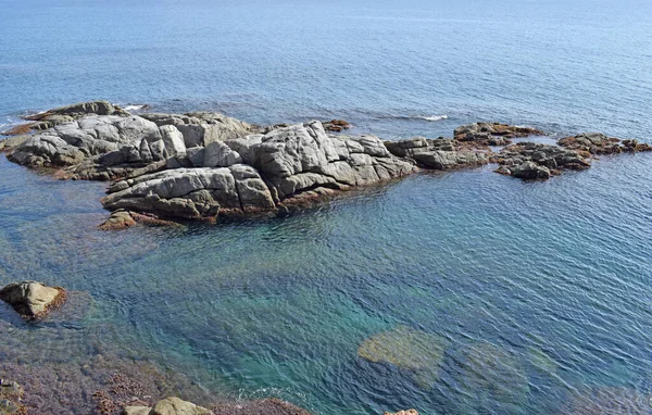 Mar Mediterrâneo Agaro Costa Brava Catalunha Spai — Fotografia de Stock