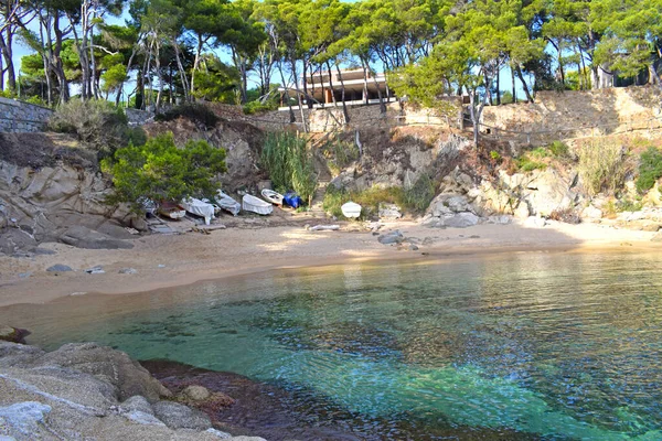 Calas Playas Playa Aro Gerona — Foto de Stock