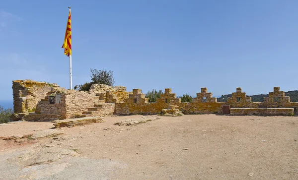 Castelo Begur Costa Brava Catalunha Spai — Fotografia de Stock