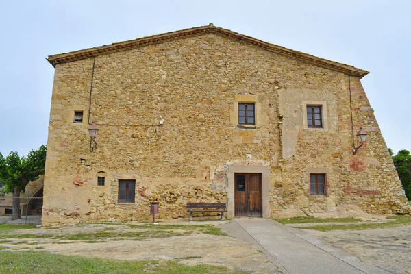 Ortaçağ Peratallada Kasabası Gerona Spai — Stok fotoğraf