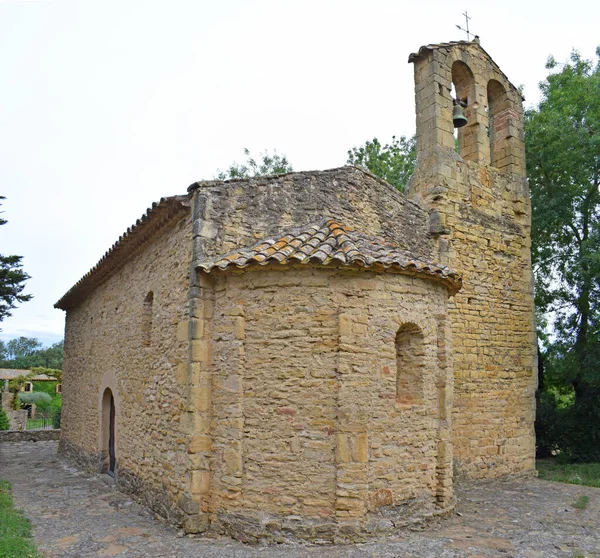 Kerk Van Santa Susana Peratallada Gerona Spai — Stockfoto