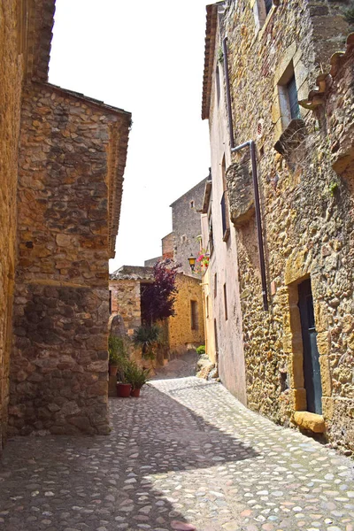 Pals Medieval City Gerona Catalonia Spai — Stock Photo, Image