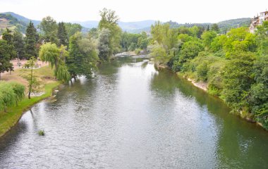 Rio Ter, San Quirze de Besona Barcelona Spai 'nin yanında.
