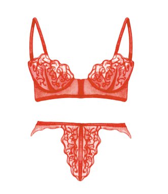 Suluboya iç çamaşırı. El çizimi iç çamaşırı. Moda çizimi