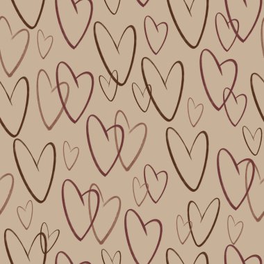 Kahverengi kalpli suluboya arkaplan. Heand soyut ögeler çizdi.