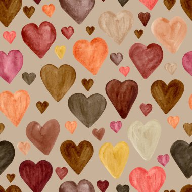 Kahverengi kalpli suluboya arkaplan. Heand soyut ögeler çizdi.