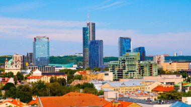 Litvanya. Vilnius şehir. Şehir manzarası.