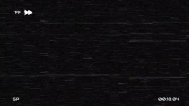 Retro VHS Hızlı İleri Video. Gürültü Nesnelerini Ört TV Ekranı Sinyal Yok, Arıza Efekti. Yüksek kalite 4k görüntü