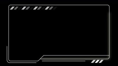 Gelecekçi Görüntü Bulucu Fütürist HUD Video Çerçeve Dijital Teknolojisi. Yüksek kalite 4k görüntü