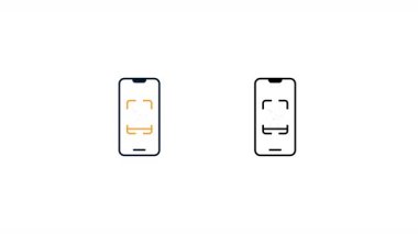 Akıllı Telefondaki Başparmak Biyometrik Parmak izi Doğrulaması. Yüksek kalite 4k görüntü