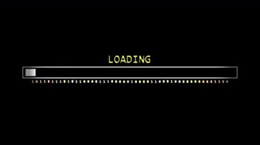 Arıza Efektiyle Kasıtlı Saptırma Çubuğu Animasyonu Yükleme. İlerleme Çubuğu yükleniyor. Yüksek kalite 4k görüntü