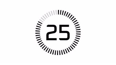 Temiz Sayısal 30 Saniye Geri sayım Canlandırması