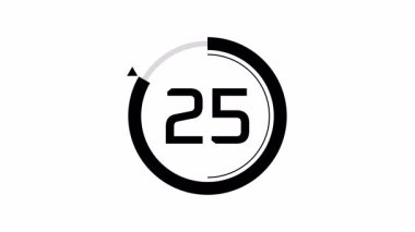 Temiz Asgari 30 Saniyelik Sayısal Zamanlayıcı Canlandırması